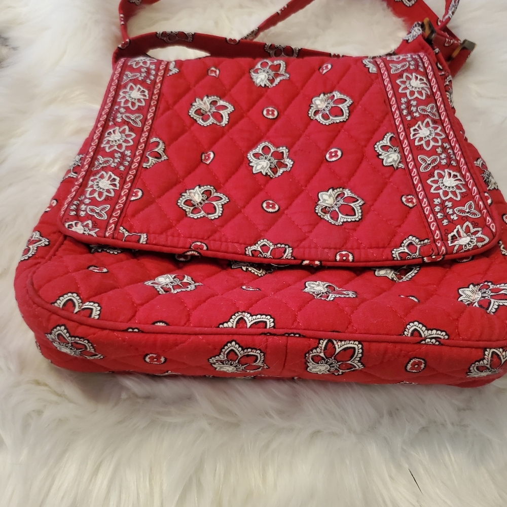 Vera Bradley red bandana shoulder bag